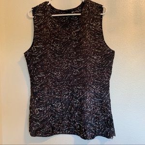 Polyester sleeveless stretch blouse